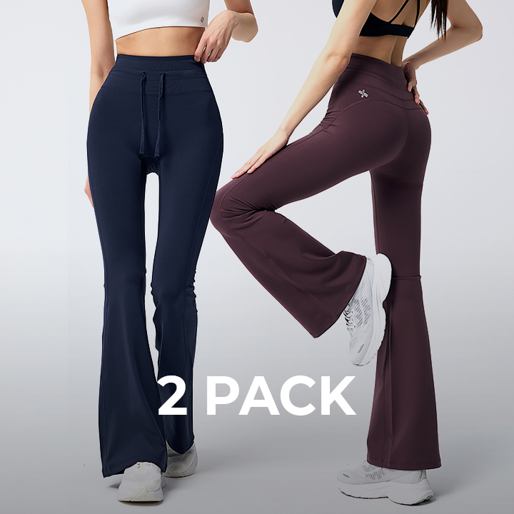 [2PACK] 컴포트파인 스트링 부츠컷 레깅스