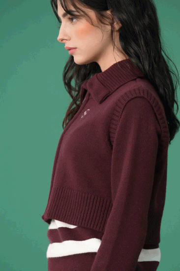 GO5007G Bordeaux Red Top
