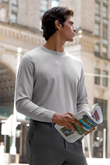 XTMKT01J3 Hepburn Men's Round Knit Top