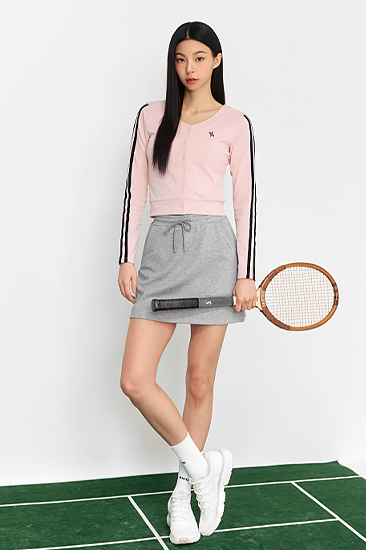 XFK1RK1101 Basic Life Skirt Melange Gray BOTTOM