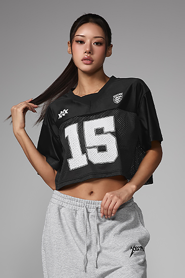 XFL2TS1177 NX Rugby Jersey Crop Short sleeve top