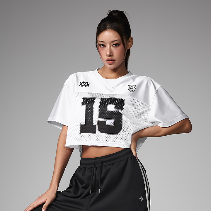 XFL2TS1177 NX Rugby Jersey Crop Short sleeve top