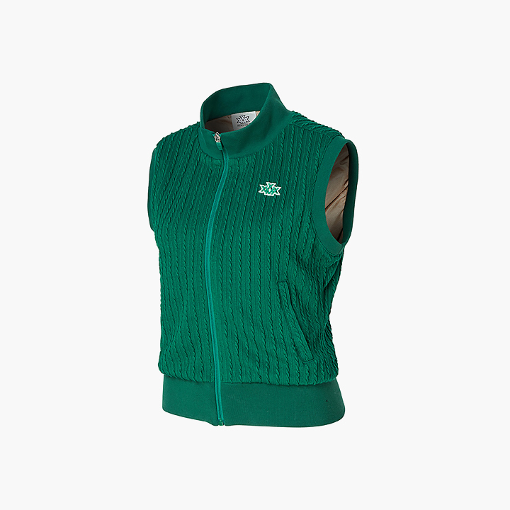 XGFVT03H4 Cable Patterns Highneck Vest TOP