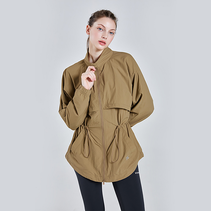 XA5358G Highneck Outstring Windbreak Top