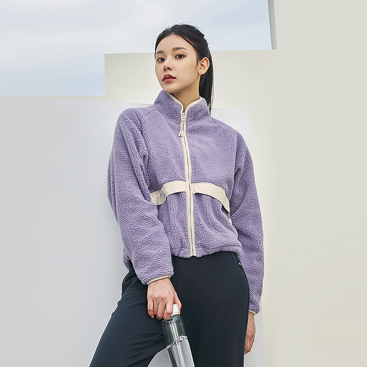 XA5408G Soft Fleece Zip-up Jacket Top