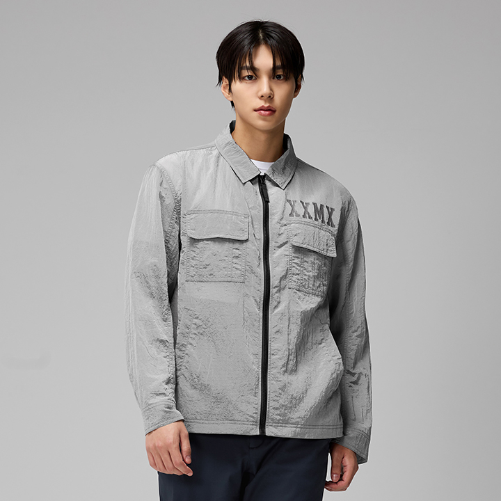 XMMJK01H3 Nylon Metal Double Pocket Jacket Top