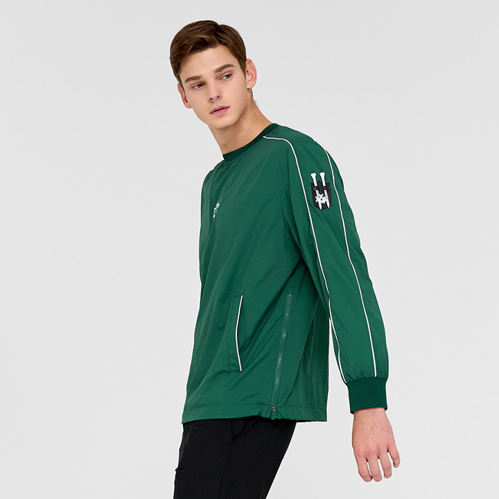 XGMLT01H4 Piping Woven Anorak Top