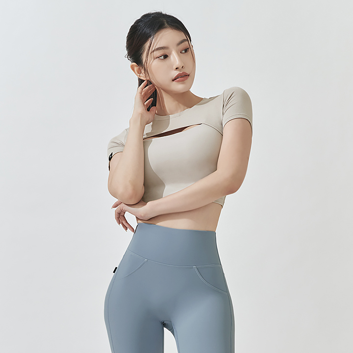 XA5337F Soft touch layered Short Top