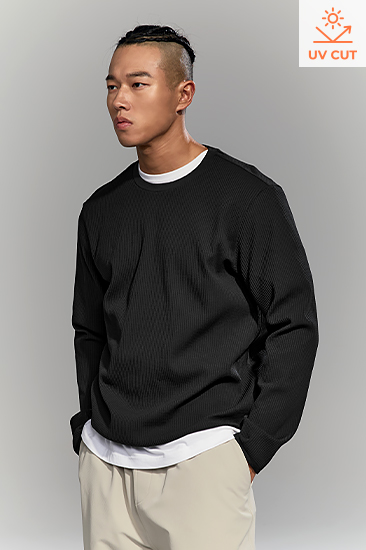 XML3TL1003 Waffle Easy Men's Long Top