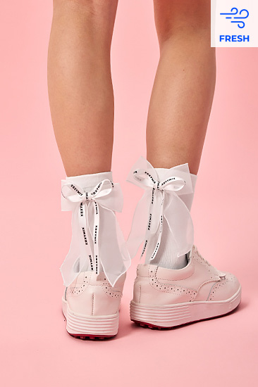 XFK3AM1702 Non-slip bowknot crew socks ETC