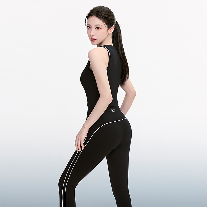 XFL3LL1506 RX Black Label Glow Run 360N Leggings BOTTOM