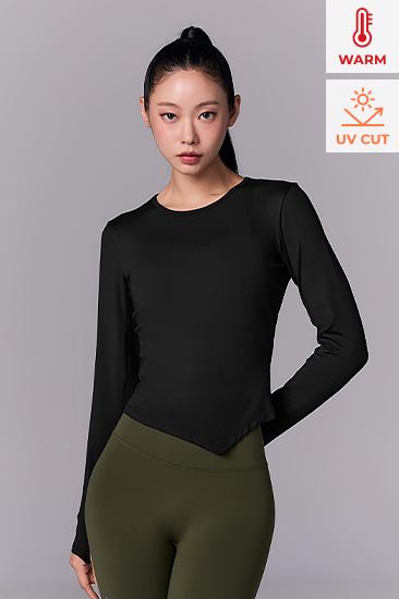 XFL4TL1004 Peachlike Unbalance Long TOP