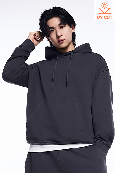 [Dex Outfit] XML3TL1103 Easy Washed Sweat Hoodie TOP