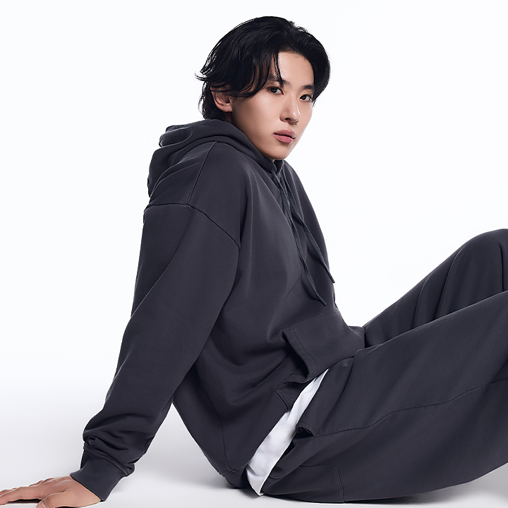 [Dex Outfit] XML3TL1103 Easy Washed Sweat Hoodie TOP