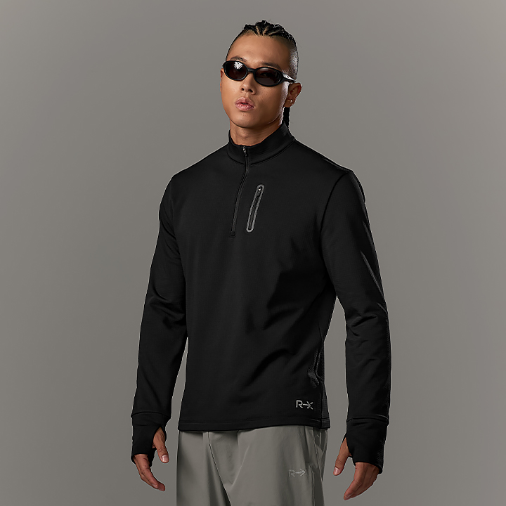XML4TU1001 RX Men's Thermal Grid Half-Zip TOP