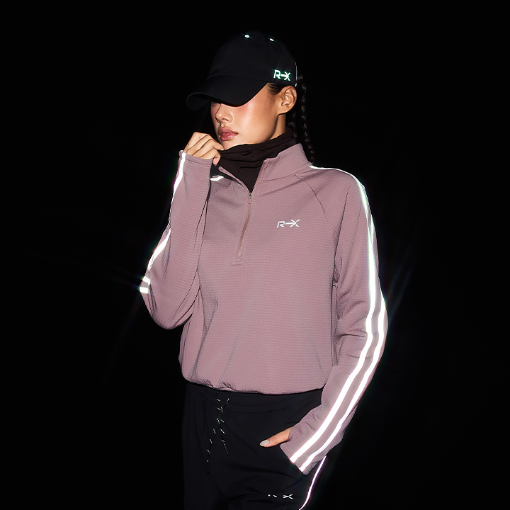XFL4TU1002 RX Glow Run Warm Half-Zip TOP
