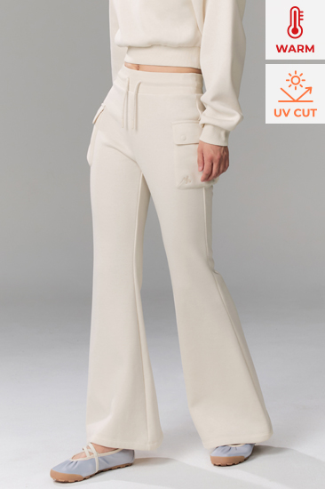 XFL4PT1116 Warm Soft Out-pocket Boots Cut Pants Bottom