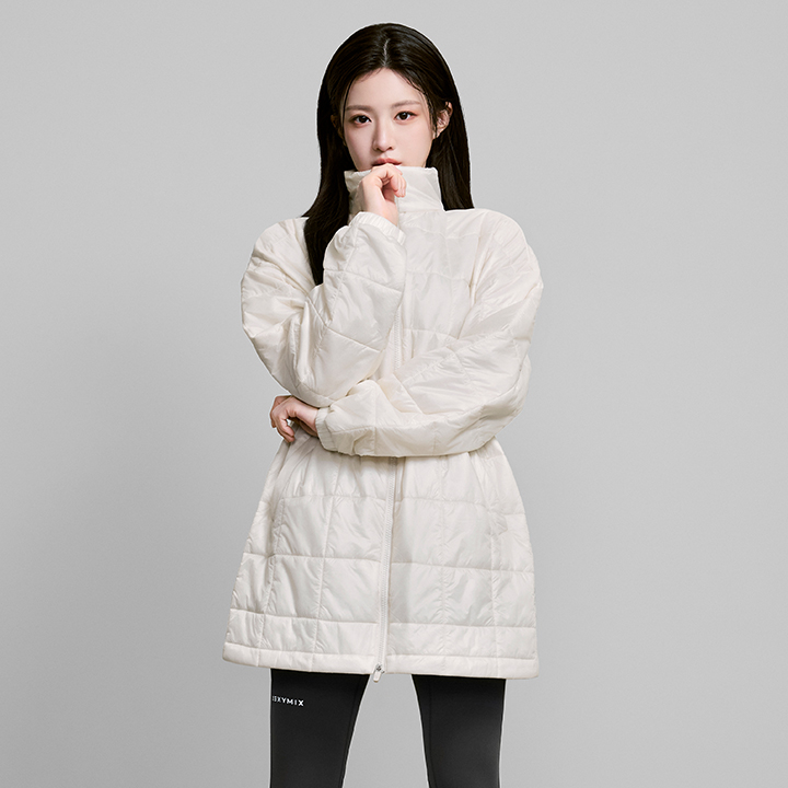 XFL4JP1008 Light Quilting Long Jacket Top