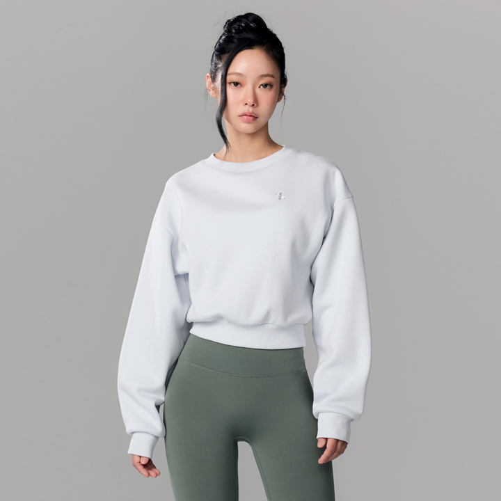 XFL4TL1112 Worm Soft Crop Man to man Top