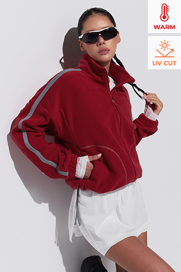 XFL4JL1001 RX Glow Run Fleece Zip Up Top