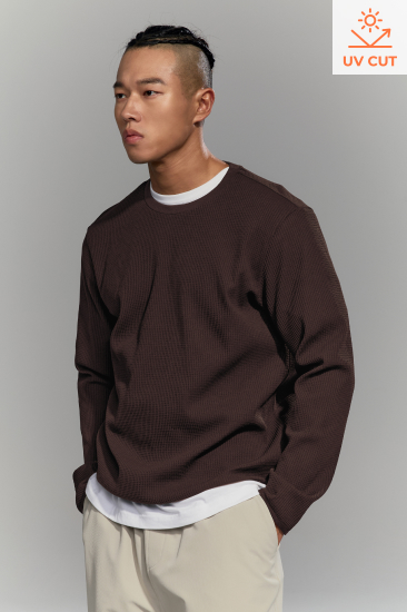 XML3TL1003 Waffle Easy Men's Long Top