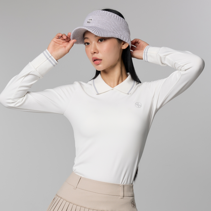XFL4AC1702 Warm Ribbed Knit Visor Etc