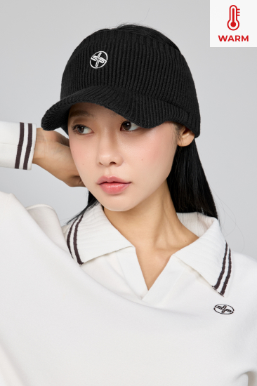 XFL4AC1702 Warm Ribbed Knit Visor Etc