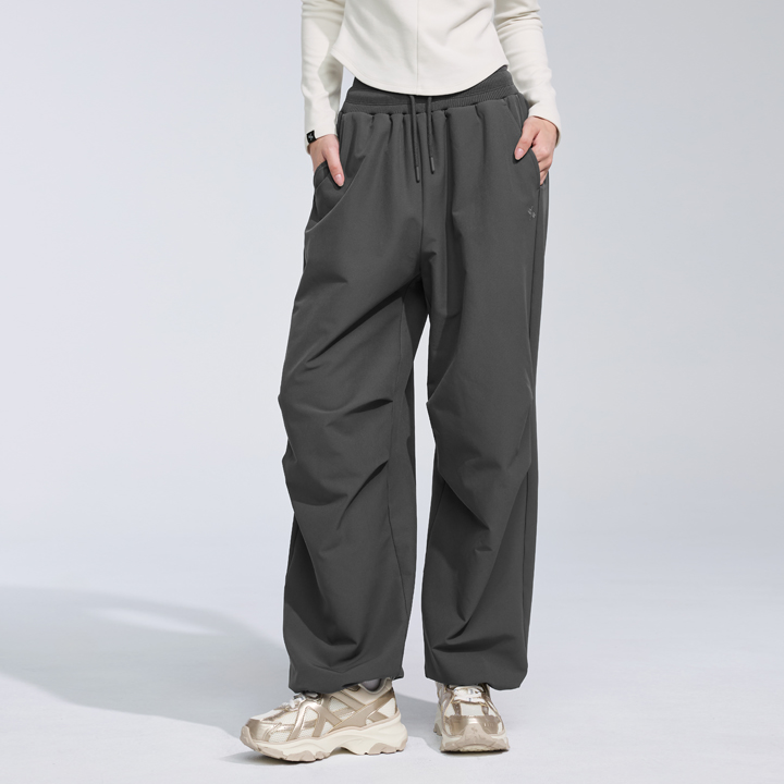 XFL3PT1109 Fluffy Brushed Woven Wide Pants Bottom