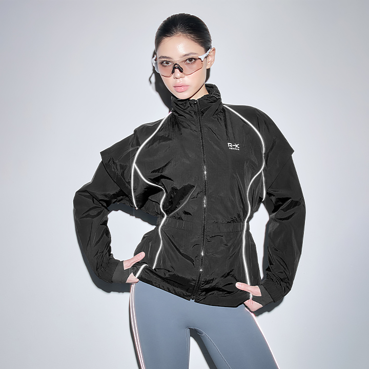 XFK3JL1003 RX Reflective Piping Windbreaker TOP