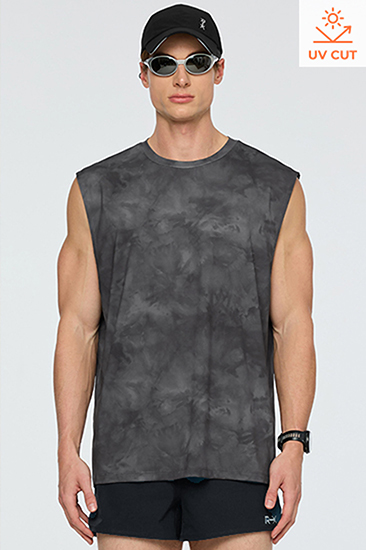 XML2TE1010 RX Men's Ice Feather Tie-Dye Sleeveless Top
